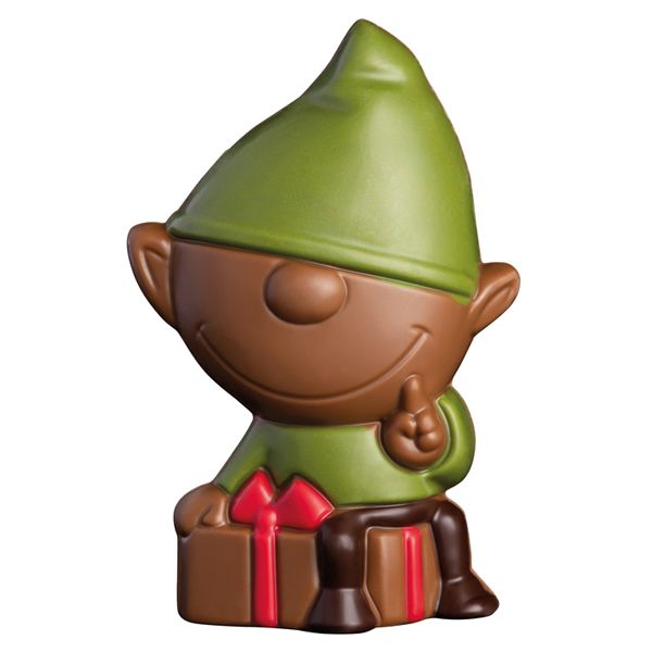 Chocolate Christmas Elf Figure