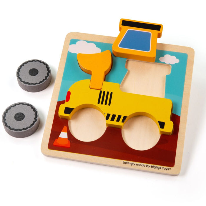 Bigjigs Chunky Lift Out Puzzle - Digger