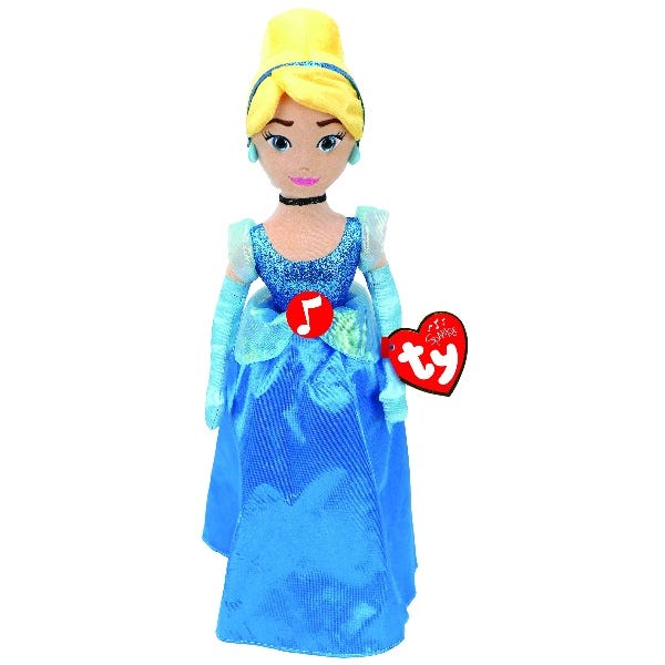 TY Disney Princess Cinderella Soft Toy with Sound