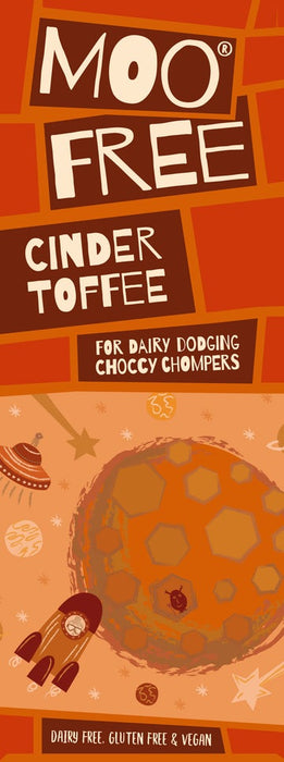Moo Free Organic Cinder Toffee Premium Bar