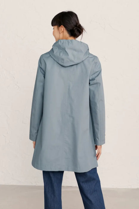 Womens Seasalt Long Sleeved Cloudburst Waterproof Mac - Lichen