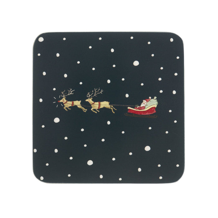 Sophie Allport Home for Christmas Coasters (Set of 4)