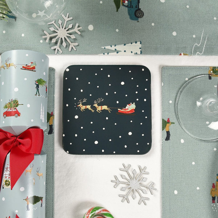 Sophie Allport Home for Christmas Coasters (Set of 4)