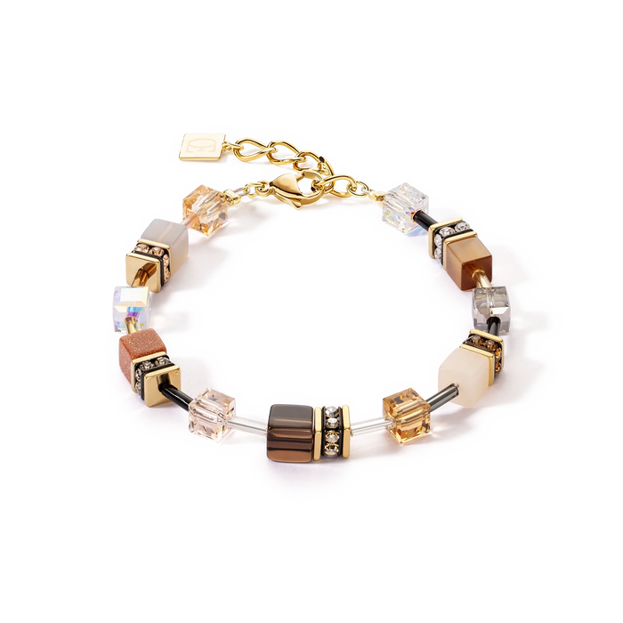 Coeur De Lion GeoCUBE® Iconic Precious bracelet brown