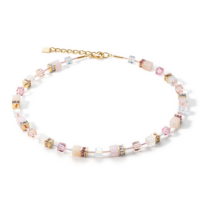 Coeur De Lion GeoCUBE® Iconic Precious necklace light rose
