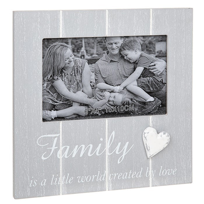Cool Grey Photo Frame Family 4x6