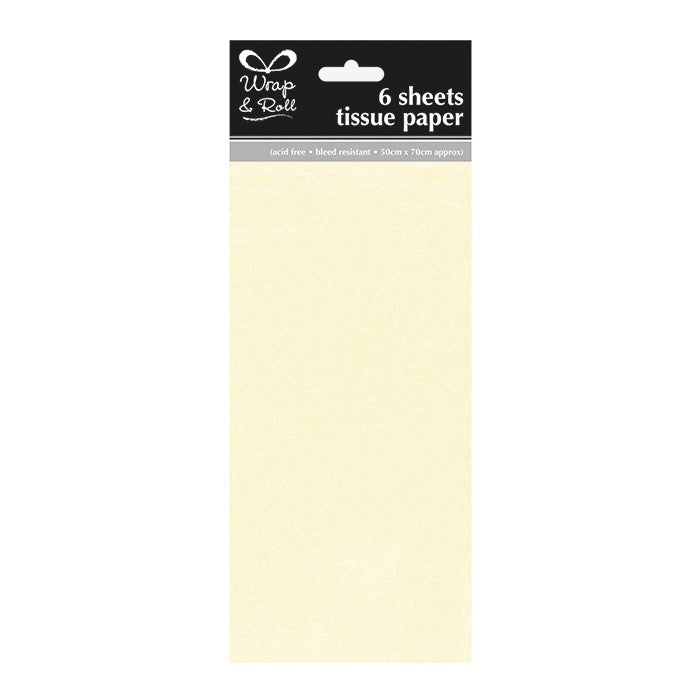 Tissue Paper Cream - 6 Sheets