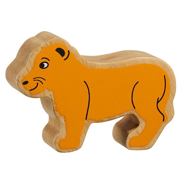 Lanka Kade Wooden Toy Natural Yellow Lion Cub
