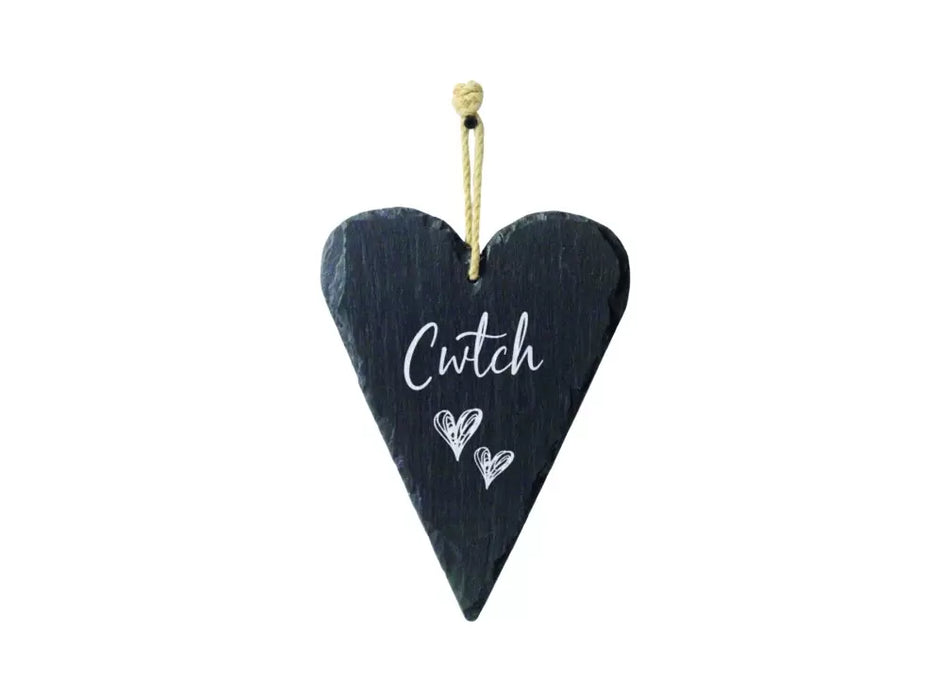 Valley Mill Cwtch Large Welsh Slate Heart