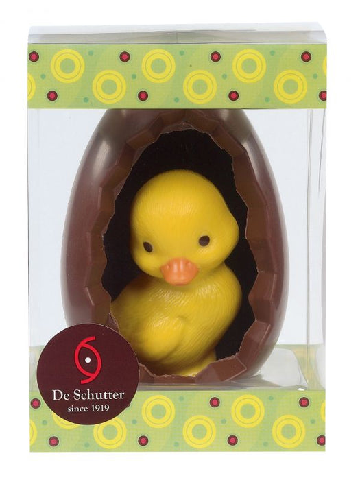 Open Easter Egg with Baby Chick