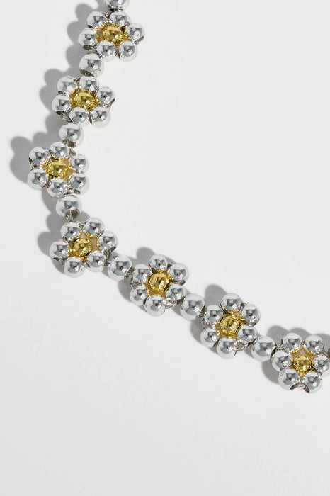 Estella Bartlett Silver & Gold Daisy Chain Bracelet