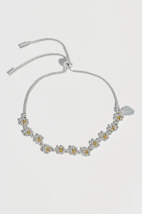 Estella Bartlett Silver & Gold Daisy Chain Bracelet