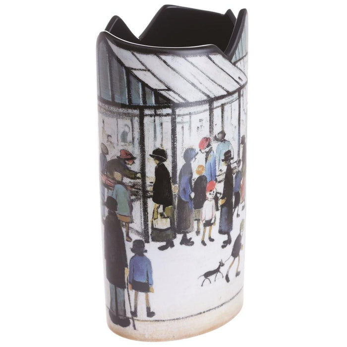 Dartington Lowry Market Scene Silhouette Vase