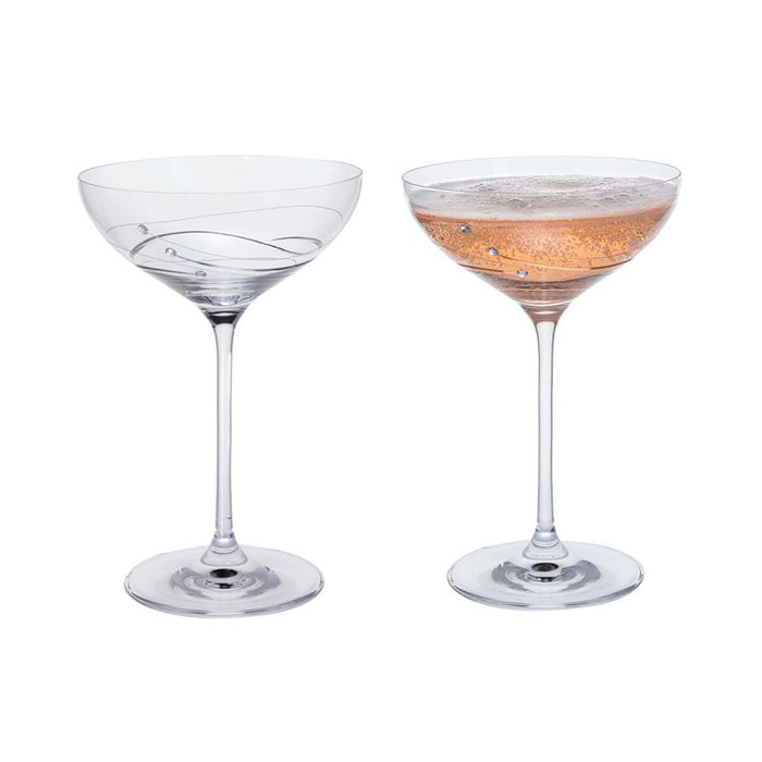 Dartington Pair of Glitz Cocktail Glasses