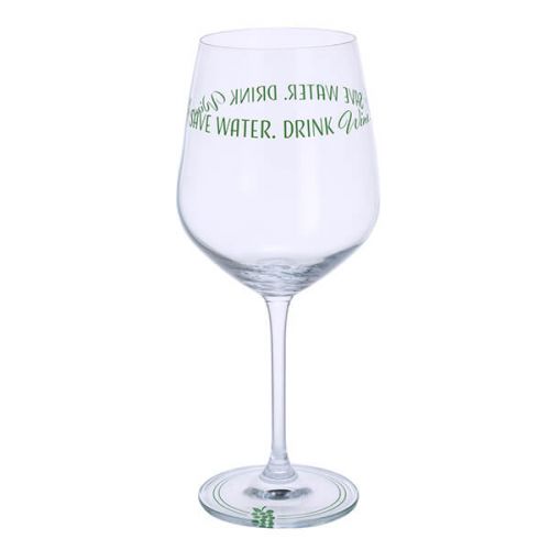 Dartington Save Water Drink Wine - Wine Glass