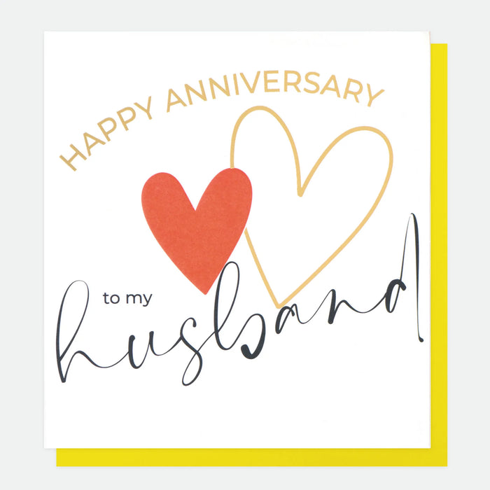 Caroline Gardner To My Husband Anniversary Card
