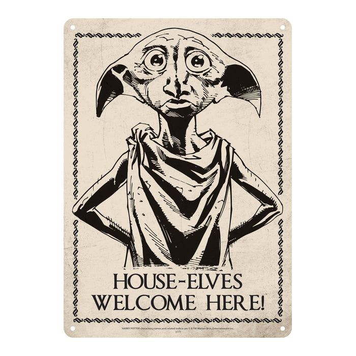 Harry Potter Tin Sign Small - Dobby