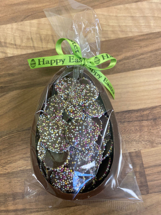 Milk Chocolate Half Easter Egg Filled with Jazzies or Snowies