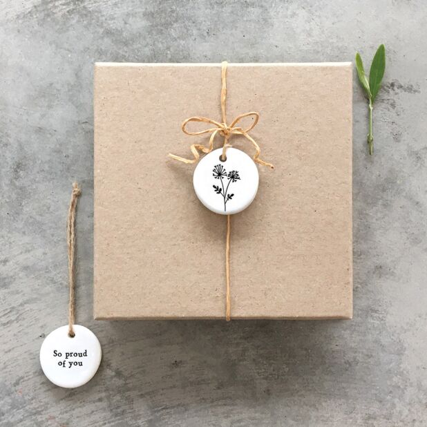 East of India Mini Hanger Tag - So Proud