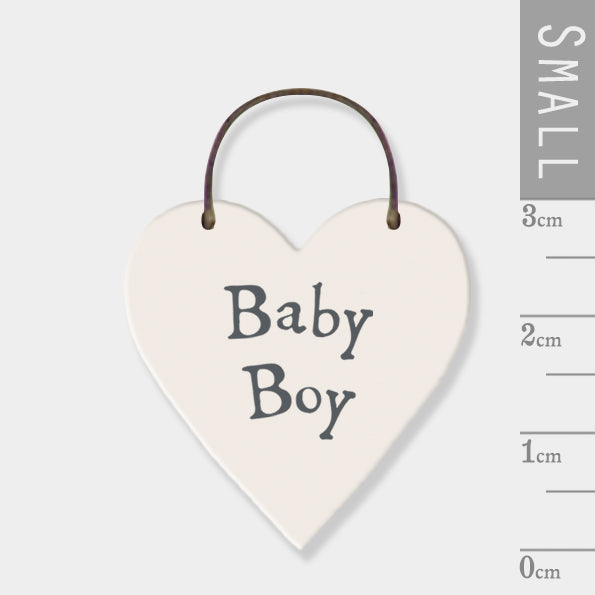 East of India Little Heart Sign - Baby Boy