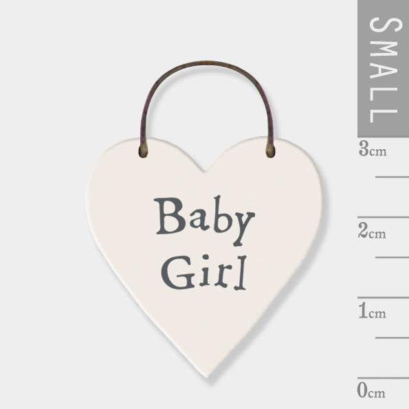 East of India Little Heart Sign - Baby Girl