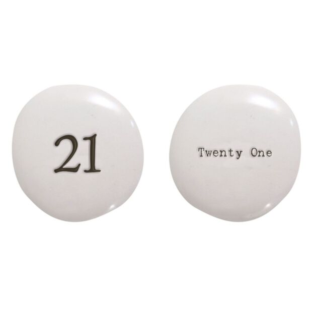 East of India ‘21’ Number Pebble