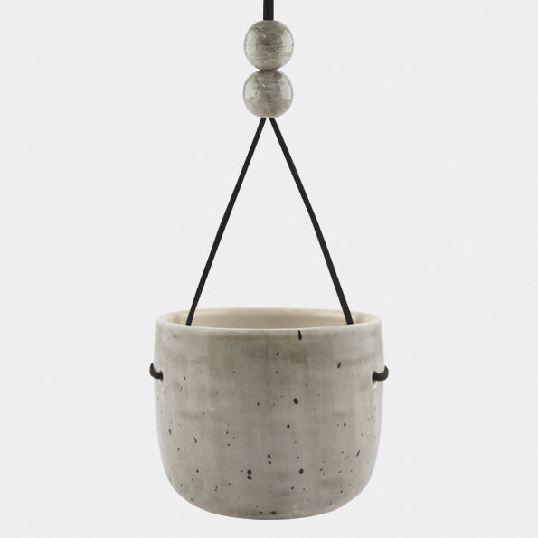 East of India Rustic Planter - Speckled Wash