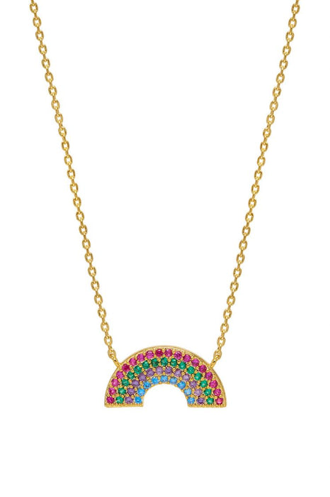 Estella Bartlett Gold Plated Full Rainbow Necklace