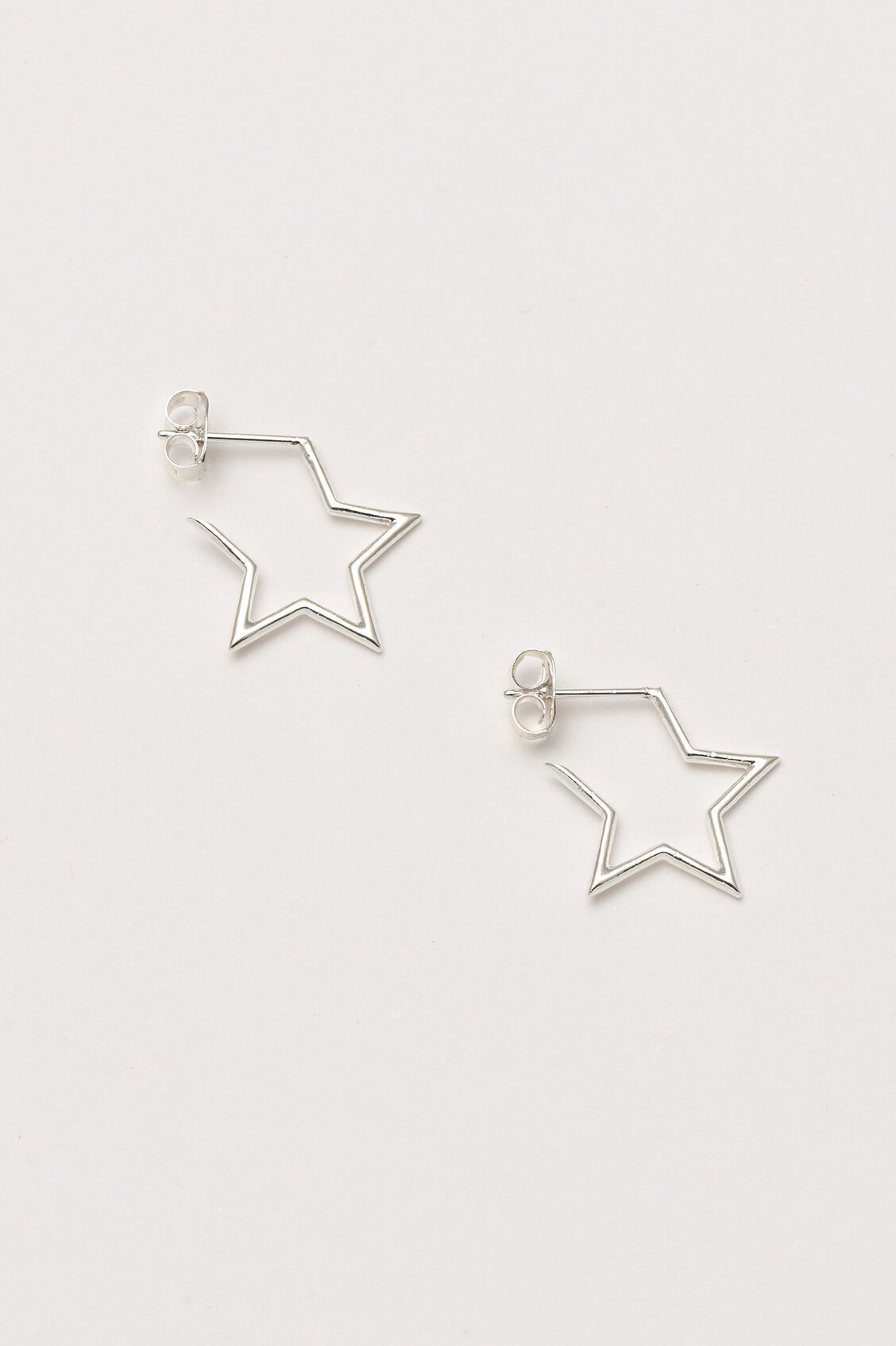 Estella Bartlett Open Star Hoop Earrings — Maple Gifts