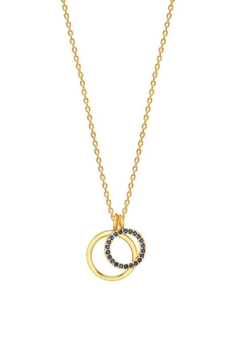 Estella Bartlett Gold Plated Double Circle Charm Pendant