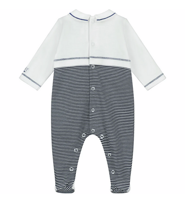 Emile et Rose Dylan Navy Baby Boys Babygrow