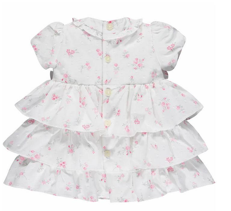 Emile et Rose Daisy Pink Floral Baby Dress
