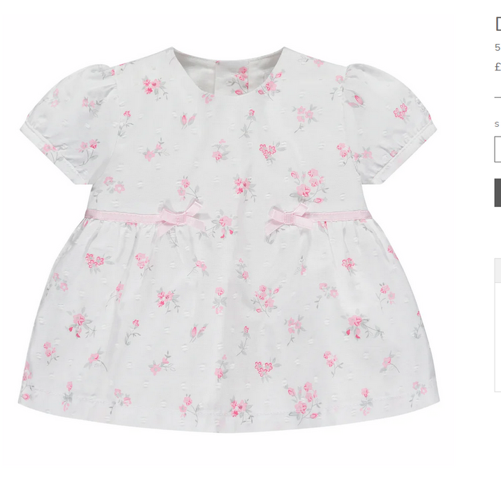 Emile et Rose Dilys Pink Floral Set with Hairband