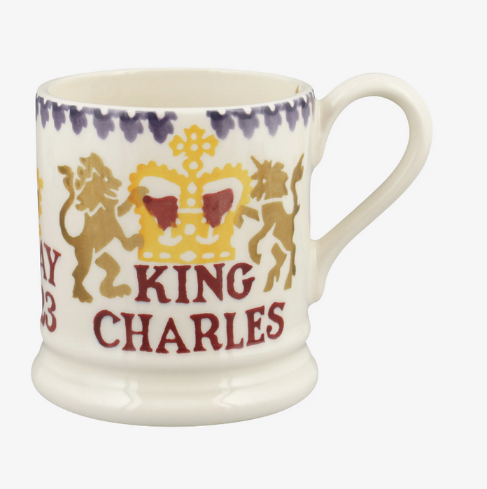 Emma Bridgewater King Charles III Coronation Half Pint Mug