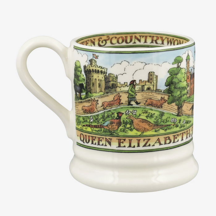 Emma Bridgewater Queen & Countrywoman Elizabeth II Half Pint Mug