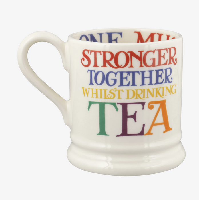 Emma Bridgewater Rainbow Toast Change The World Half Pint Mug