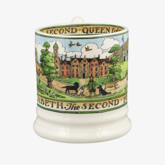 Emma Bridgewater Queen & Countrywoman Elizabeth II Half Pint Mug