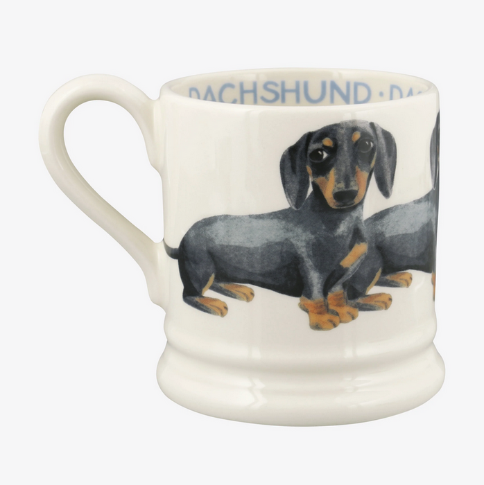 Emma Bridgewater Black & Tan Dachshund 1/2 Pint Mug