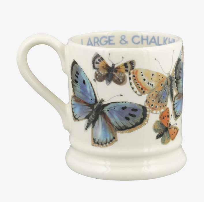 Emma Bridgewater Common Blue Butterfly 1/2 Pint Mug