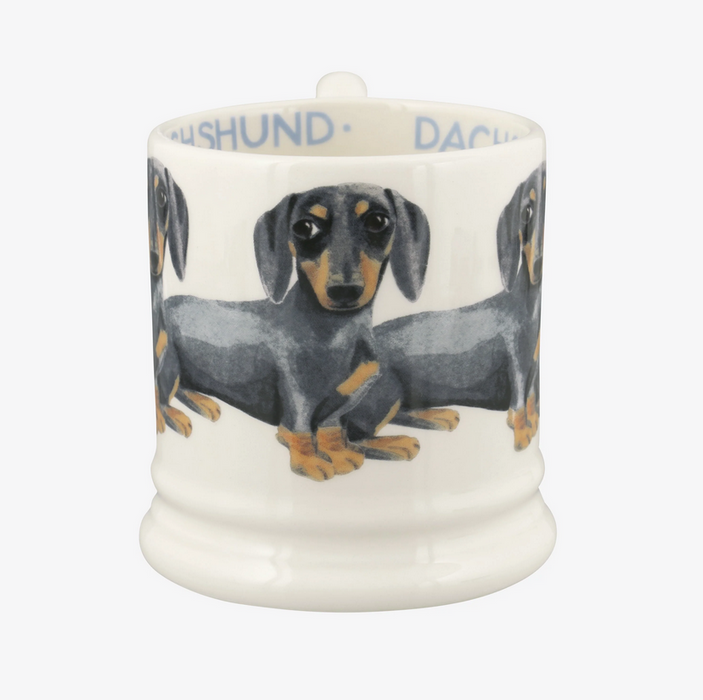 Emma Bridgewater Black & Tan Dachshund 1/2 Pint Mug