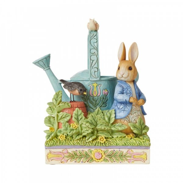Disney Jim Shore Peter Rabbit Garden Figurine - Mr. McGregor's Garden