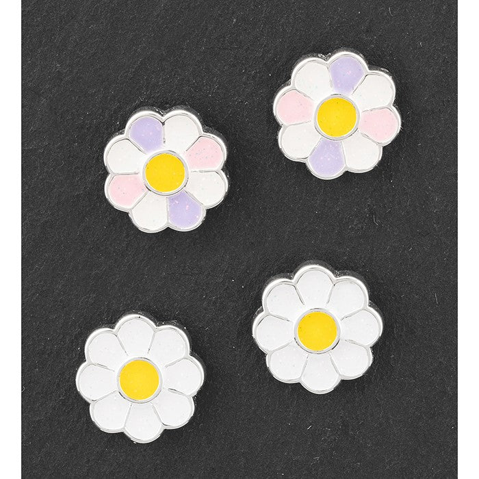 Equilibrium Daisy Chain Silver Plated Earrings