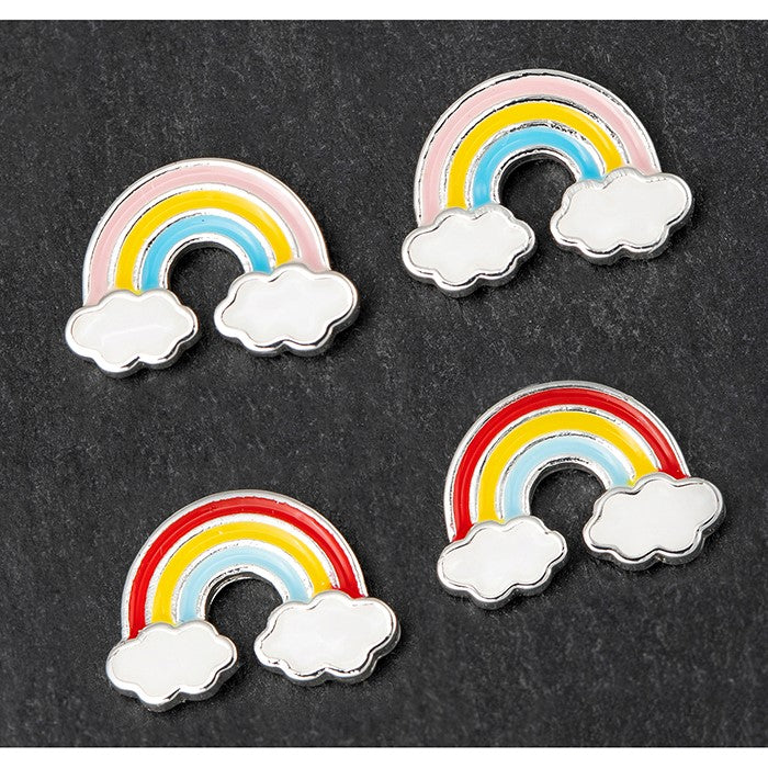 Equilibrium Girls Silver Plated Rainbow Earrings