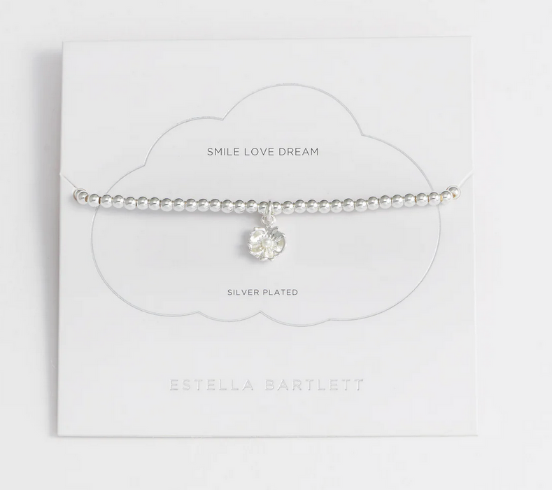 Estella Bartlett Beaded Buttercup Pearl Charm Bracelet