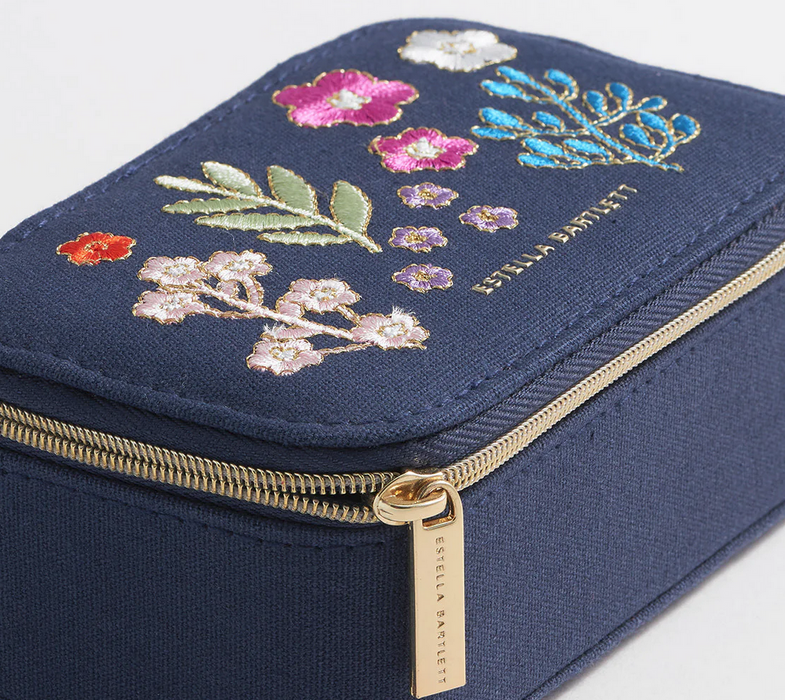 Estella Bartlett Floral Embroidered Mini Jewellery Box