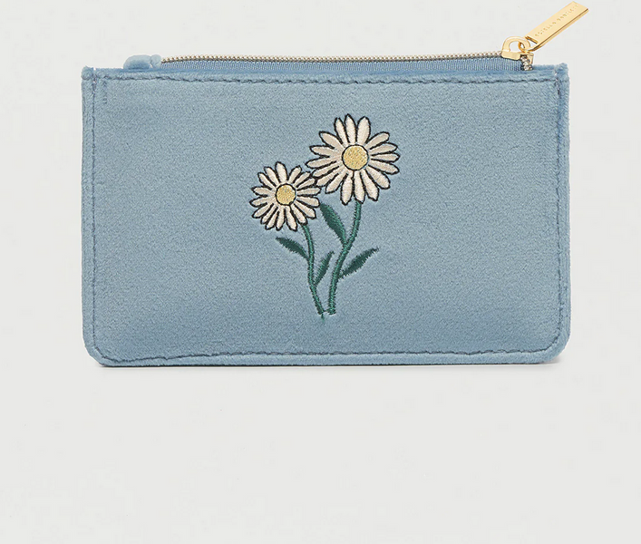 Estella Bartlett Embroidered Daisy Card Purse Maple Gifts