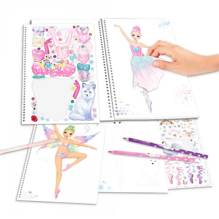 TOPModel Create Your Fantasy Model Colouring Book Ballet
