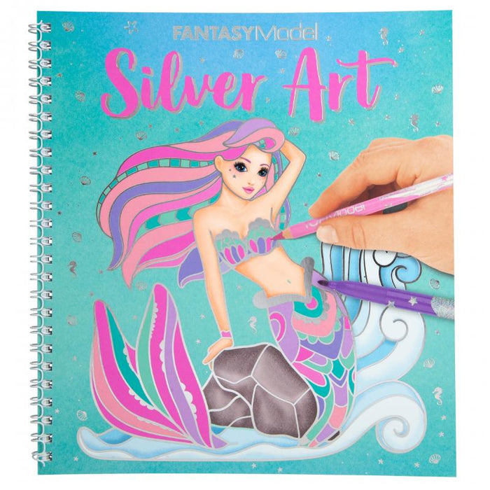 Fantasy Model Colouring Book Silver Art