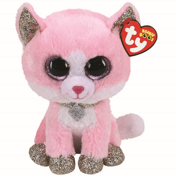 Ty Fiona Cat Beanie Boo Pink