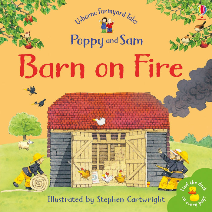 Usborne Poppy & Sam Farmyard Tales Stories Barn On Fire Book